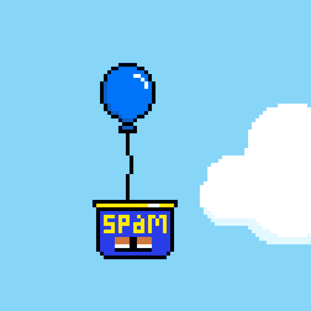 Blue SPAM Balloon cover