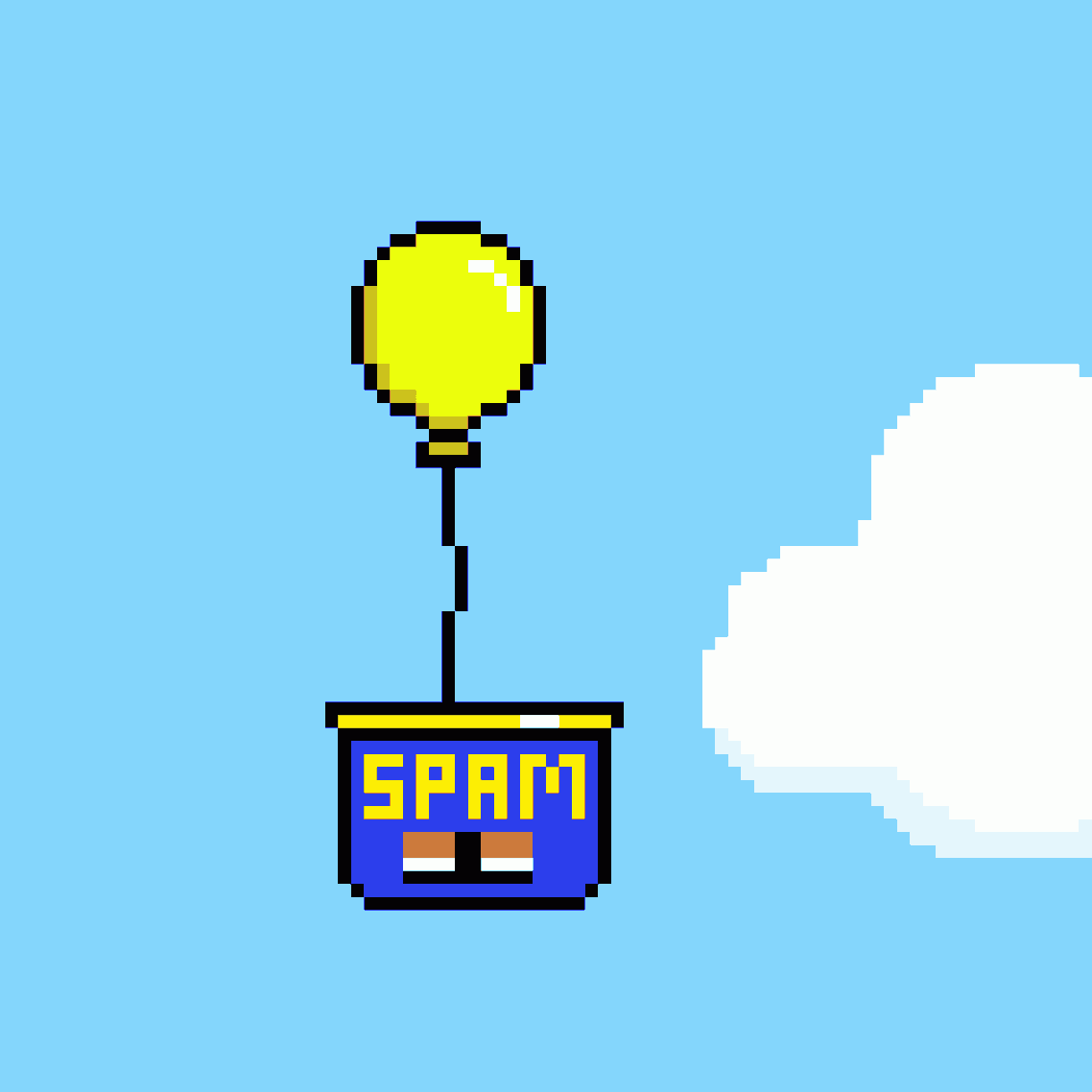 Yellow SPAM Balloon cover