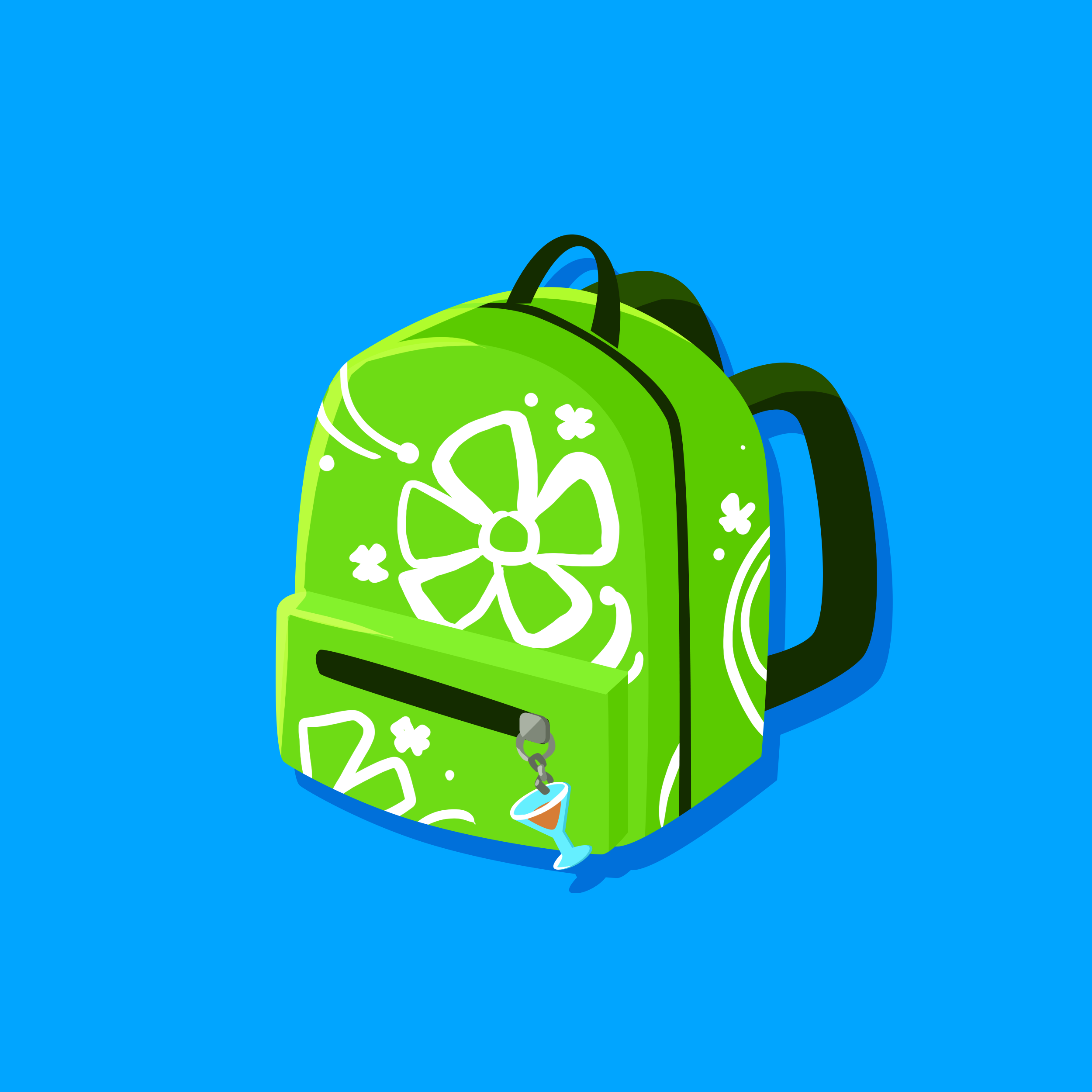 Tropical Backpack Bling cover