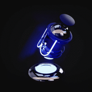 Blue Capacitor cover