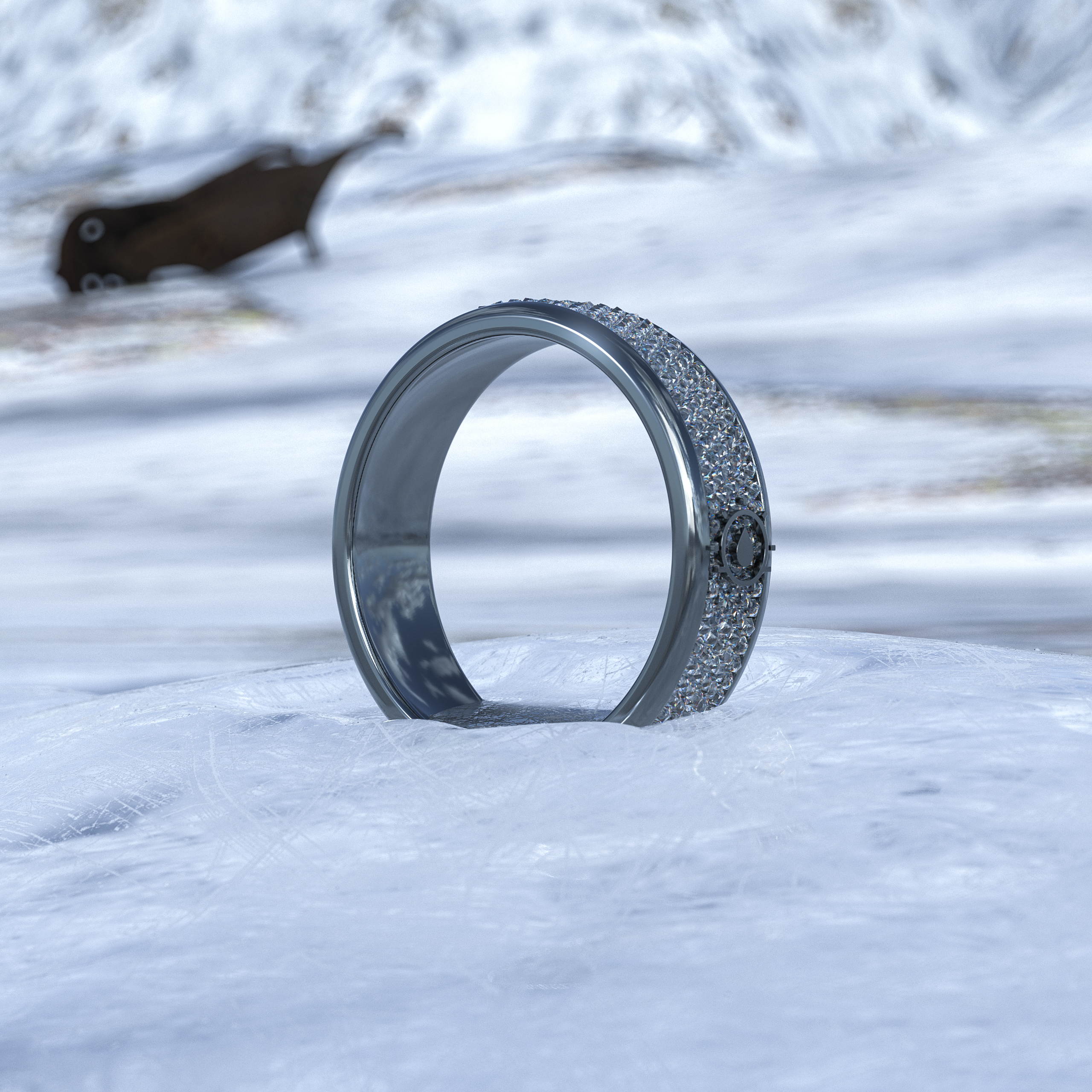 "Dusk Tear" Titanium Ring of Brilliance cover