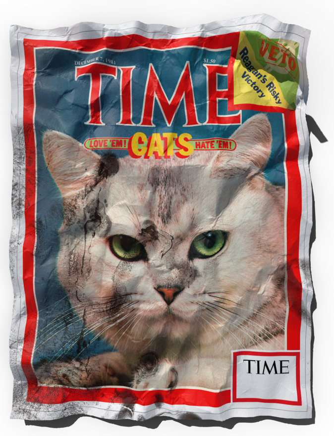 TIME Cats Love 'em! Hate 'em! - December 7th, 1981 cover