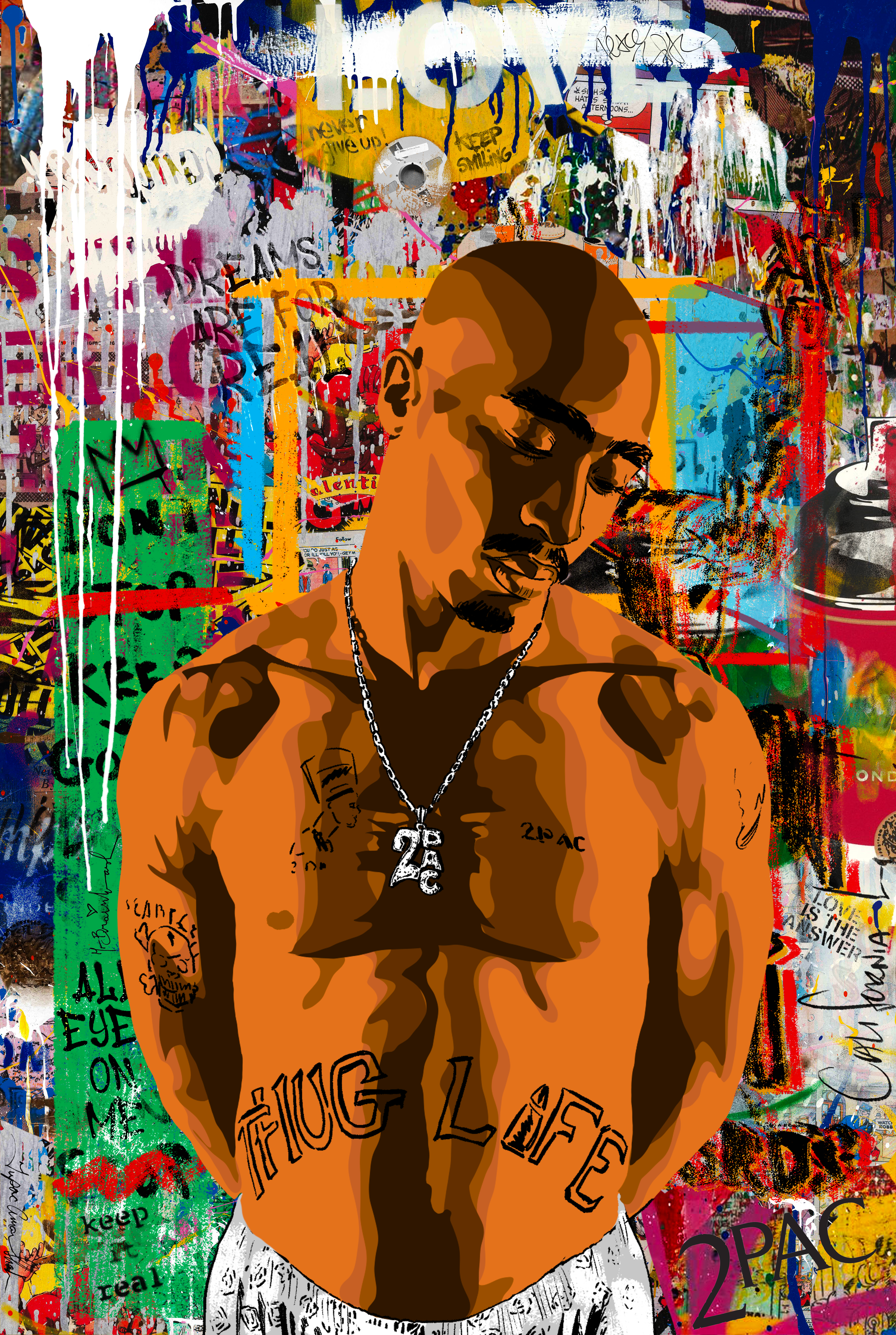 2Pac by Mr. Brainwash #5637 cover