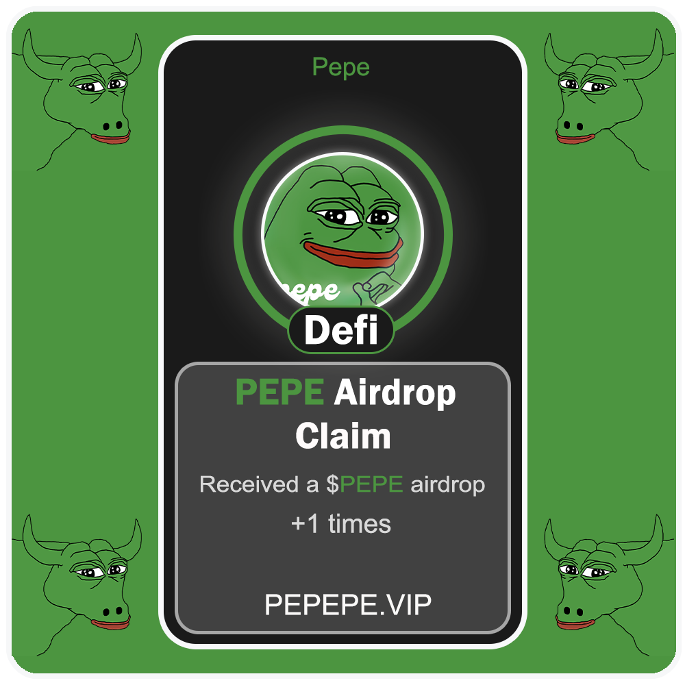 PEPE: Airdrop NFT Voucher cover