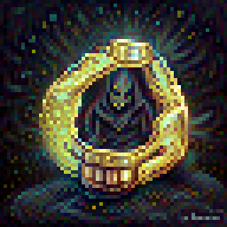 'Grim Bender' Gold Ring of Enlightenment +1 cover