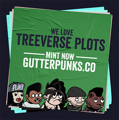 Gutter Punks Flyer - Treeverse Plots cover
