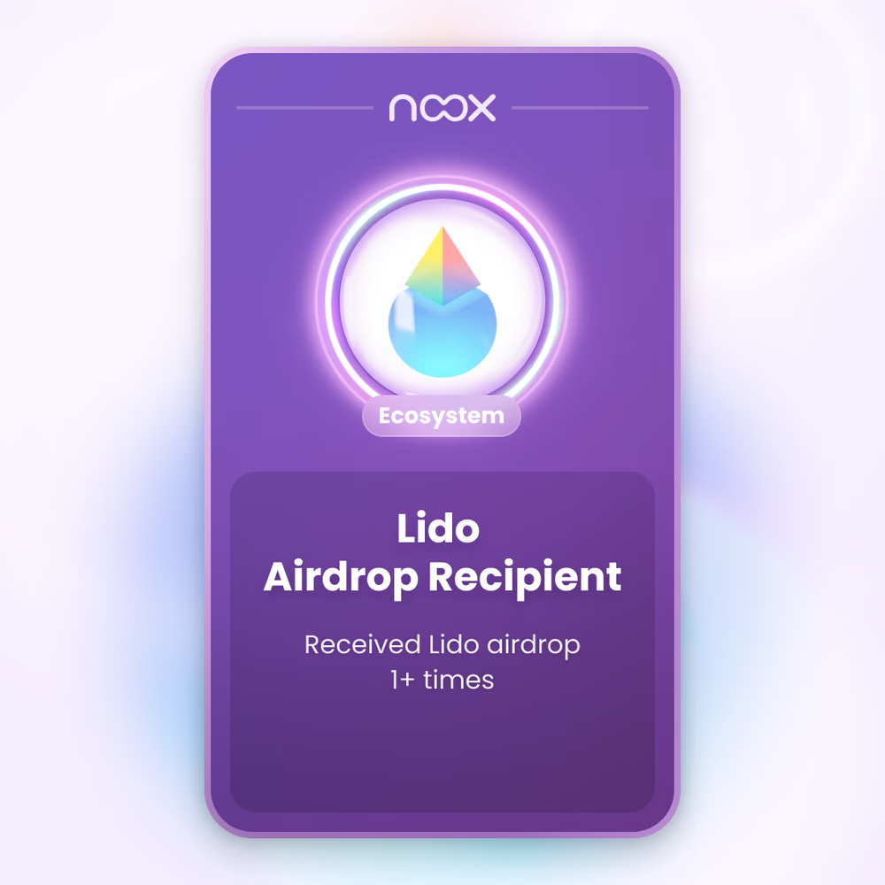 Noox : Lido Airdrop Recipient cover