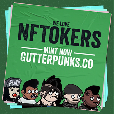 Gutter Punks Flyer - NFTokers cover
