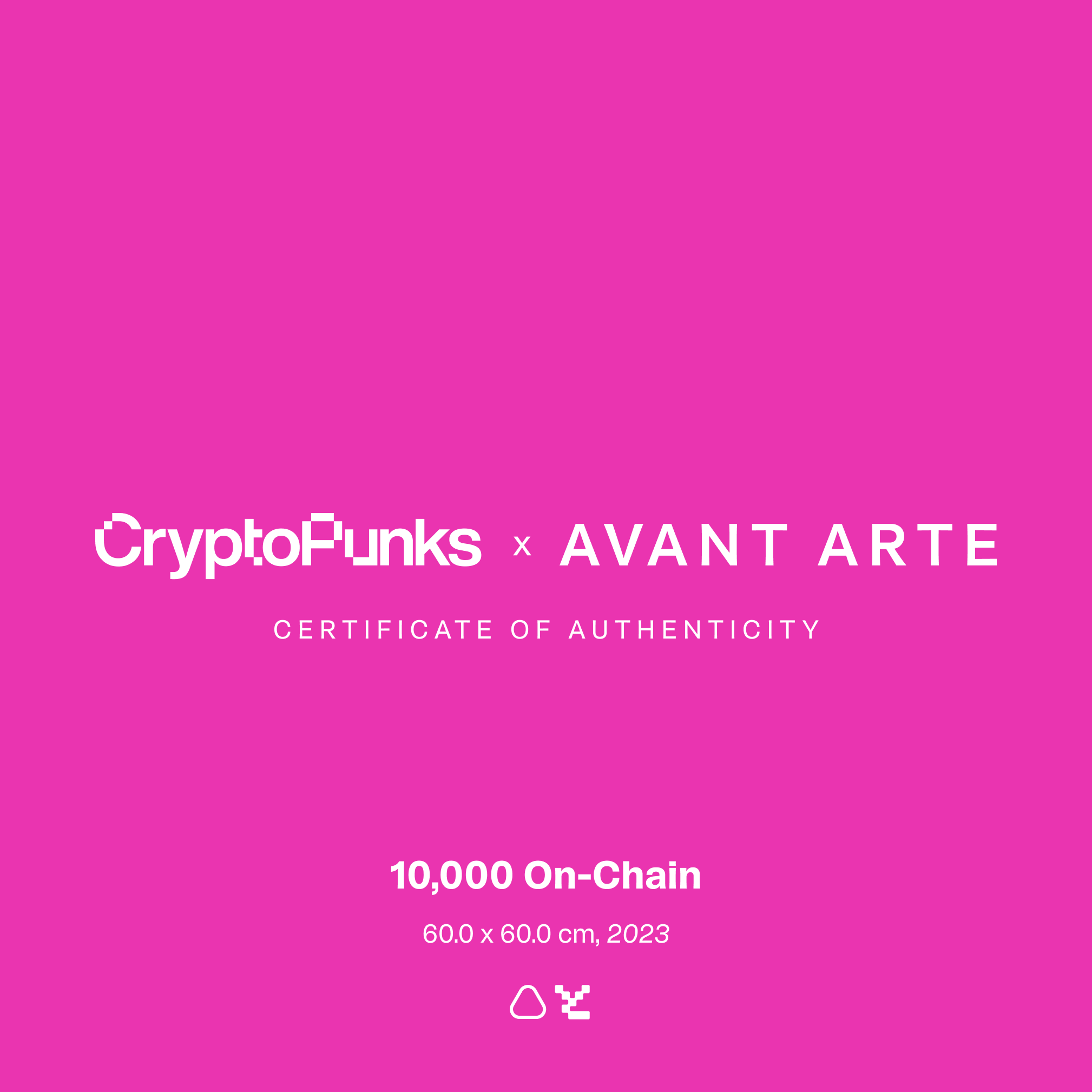 CryptoPunks: 10,000 On-Chain - Certificate of Authenticity cover