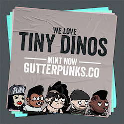 Gutter Punks Flyer - Tiny Dinos cover
