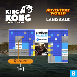 LAND 1x1 [-36,-160] - King Kong of Skull Island LAND Sale cover
