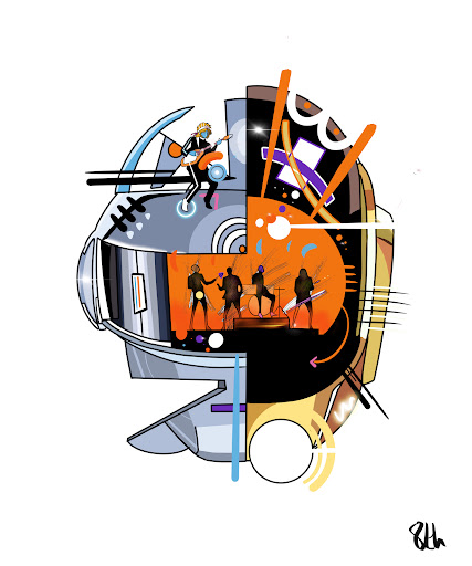 8th Project 1/1   Geo Daft Punk cover