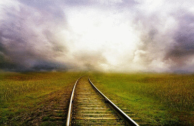 shrouded in thin fog silvery