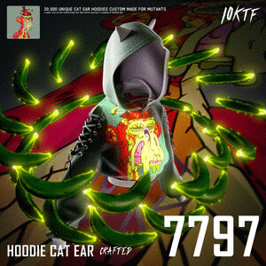Mutant Cat Ear Hoodie #7797 cover